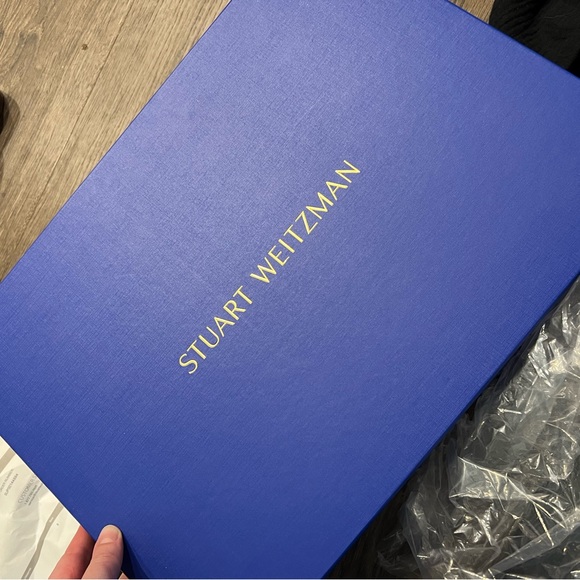 NEW IN BOX Stuart Weitzman Genna 25 City Boot Over the Knee Tall Taupe 8 Heel - Picture 7 of 13